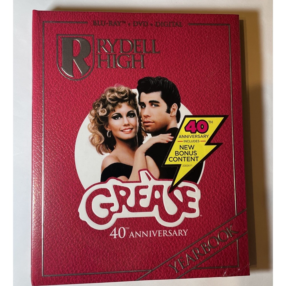 Grease (40th Anniversary Yearbook Edition) (Blu-ray, DVD & Digital, 1978) Movie